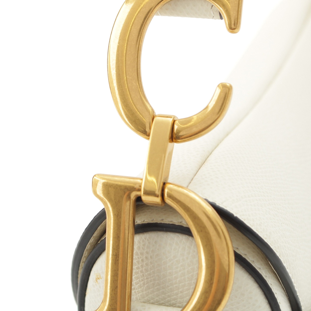 Pre-Loved Dior Grained Calfskin Saddle Bag - Picture 8 of 12